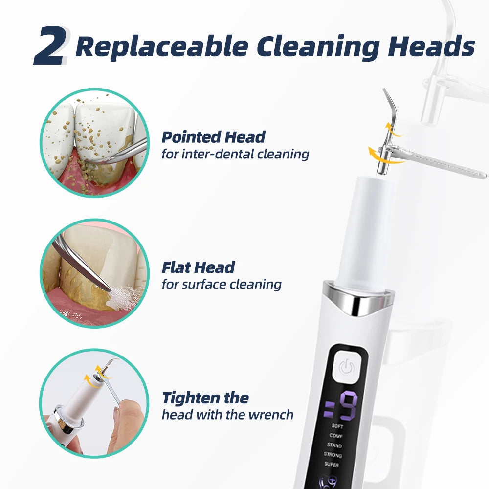 Electric Ultrasonic Dental Scaler – 5 Modes, Tartar Remover Ultrasonic Dental Scaler Qst