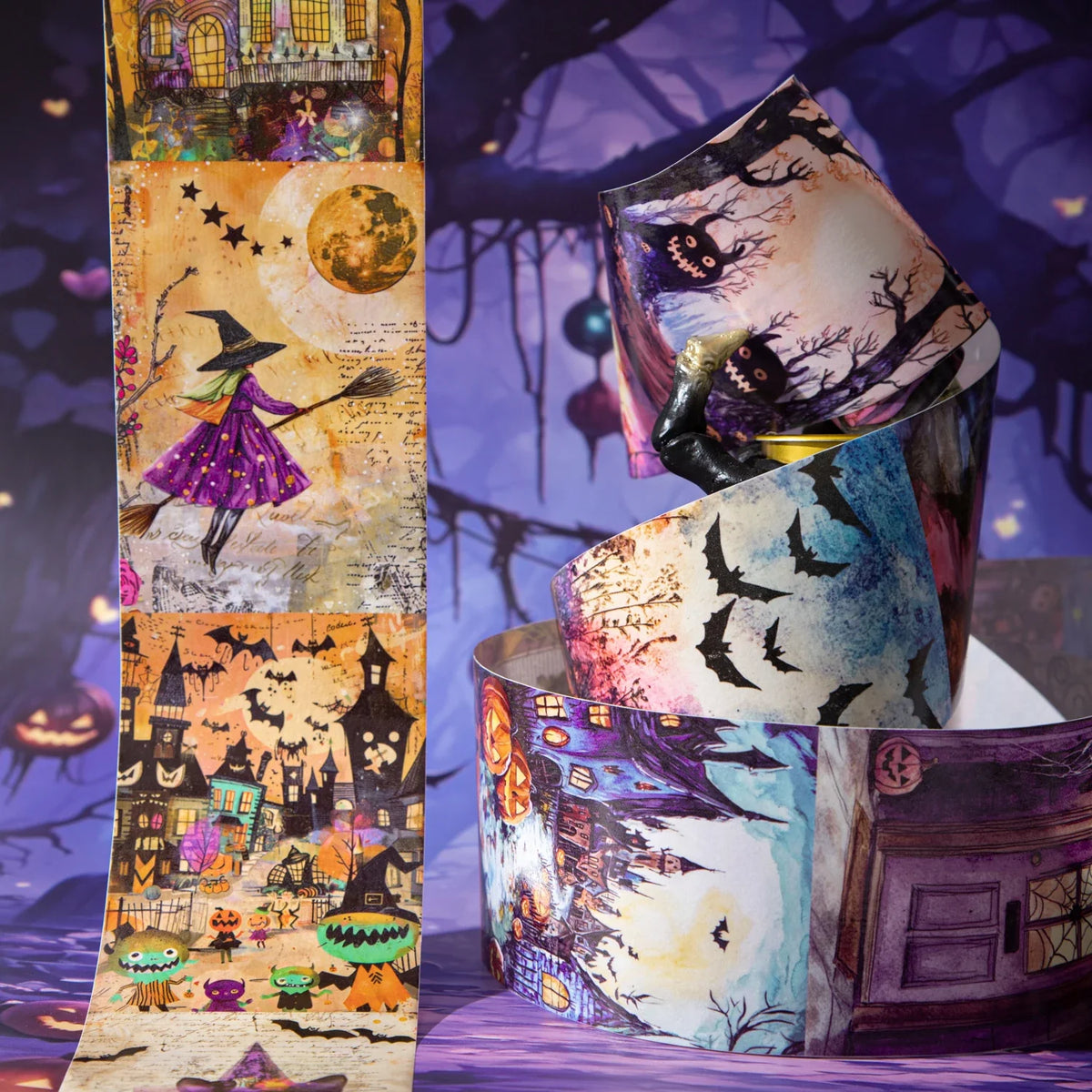 Halloween Gothic Washi Tape – DIY Scrapbooking & Collage Decorative Washi Tape Qme