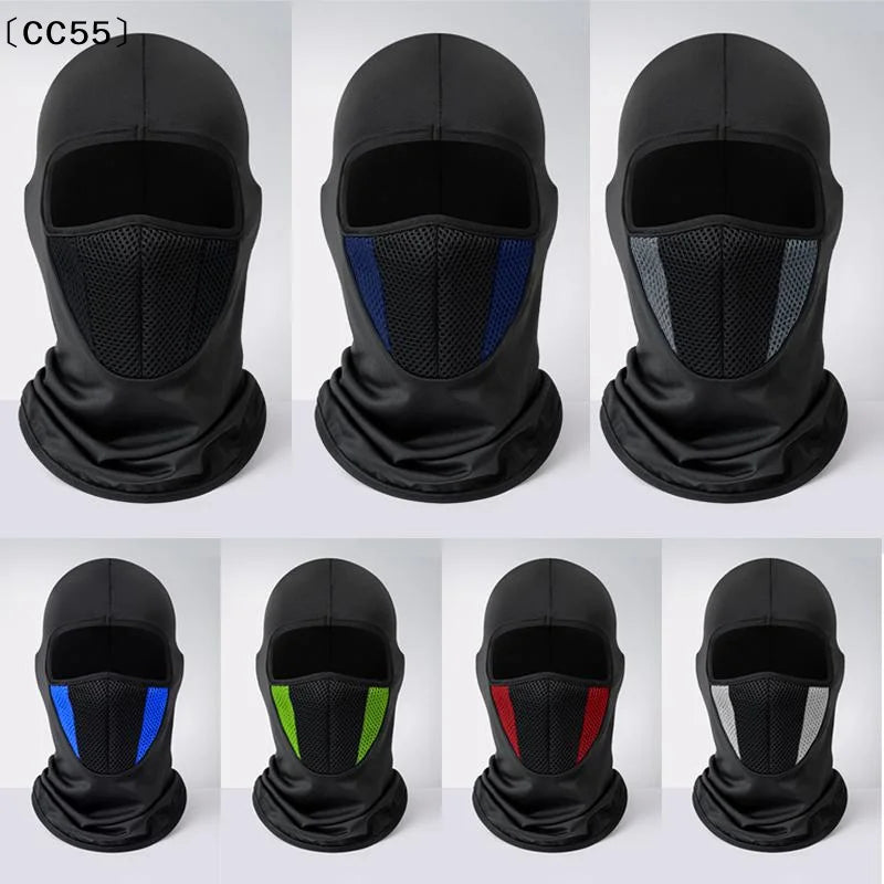 Ice Silk Full Face Mask – Breathable UV Cover for Outdoor Outdoor Face Mask Qst