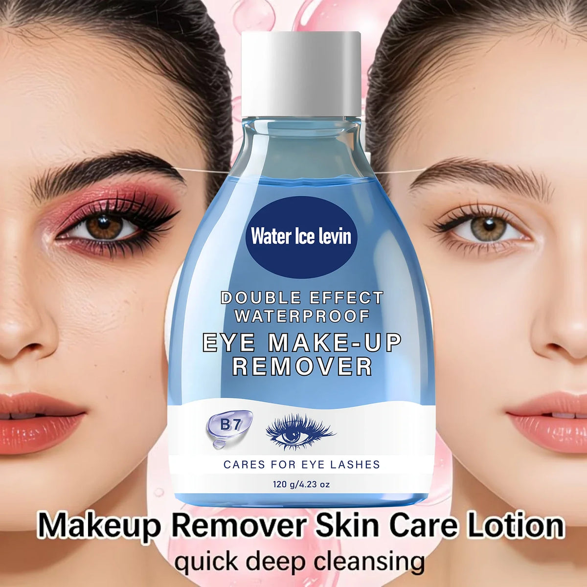 Double Effect Eye Makeup Remover – B7 Collagen, Waterproof Eye Makeup Remover Qme