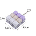 9-Key Mini Mechanical Keyboard Keychain – Cute Novelty Gift Novelty Keychain Qme 1Pcs random