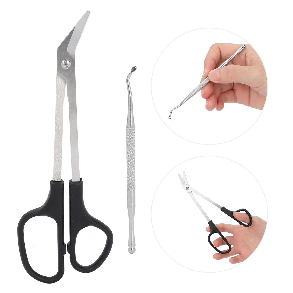 Long Handle Toenail Clippers – Ergonomic Stainless Steel Scissors Toenail Clippers Qme