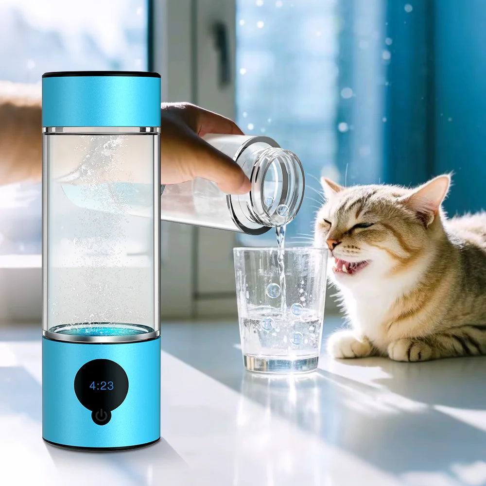 SUYZEKO Hydrogen Water Cup 6000ppb H2 Generator – 390ml Hydrogen Water Generator Qst