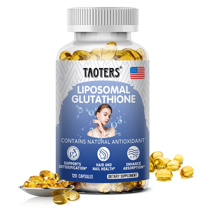 Liposomal Glutathione 120 Capsules – Antioxidant & Skin Glow Dietary Supplement Qst
