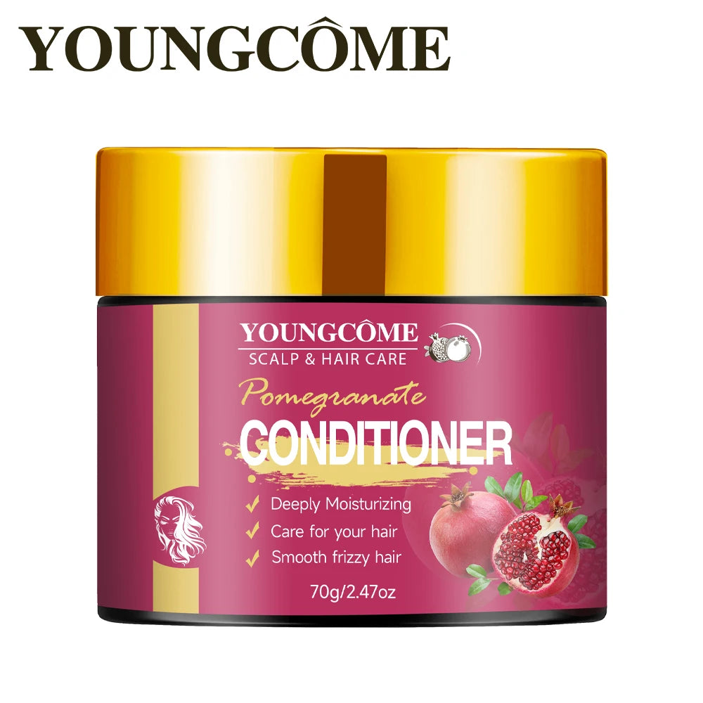 YOUNGCOME Pomegranate Conditioner – Deep Moisture & Frizz Control Hair Conditioner Qst