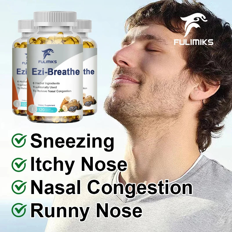 FULIMIKS Herbal Nasal & Breathing Support Capsules 120ct Herbal Supplement Qst