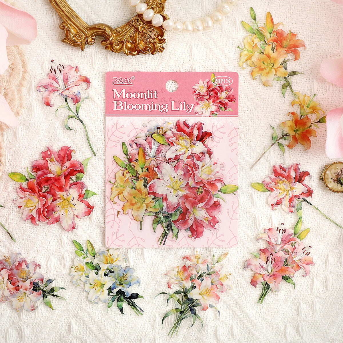 TIANZI Flower Die Cut Stickers DIY Craft Decoration Pack Die Cut Sticker Pack Qme