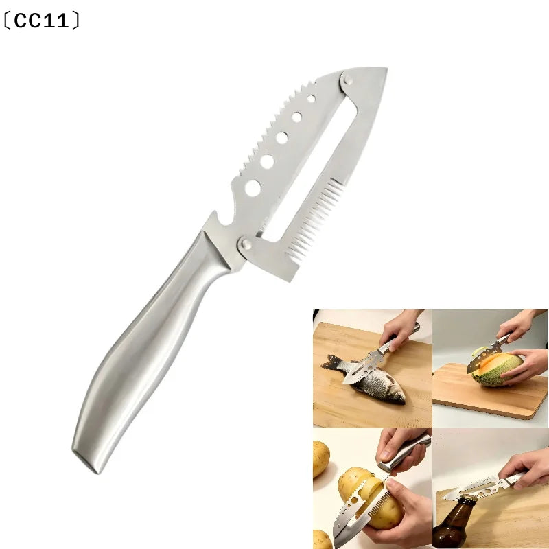 5-in-1 Stainless Steel Vegetable Peeler with Bottle Opener Vegetable Peeler Qme