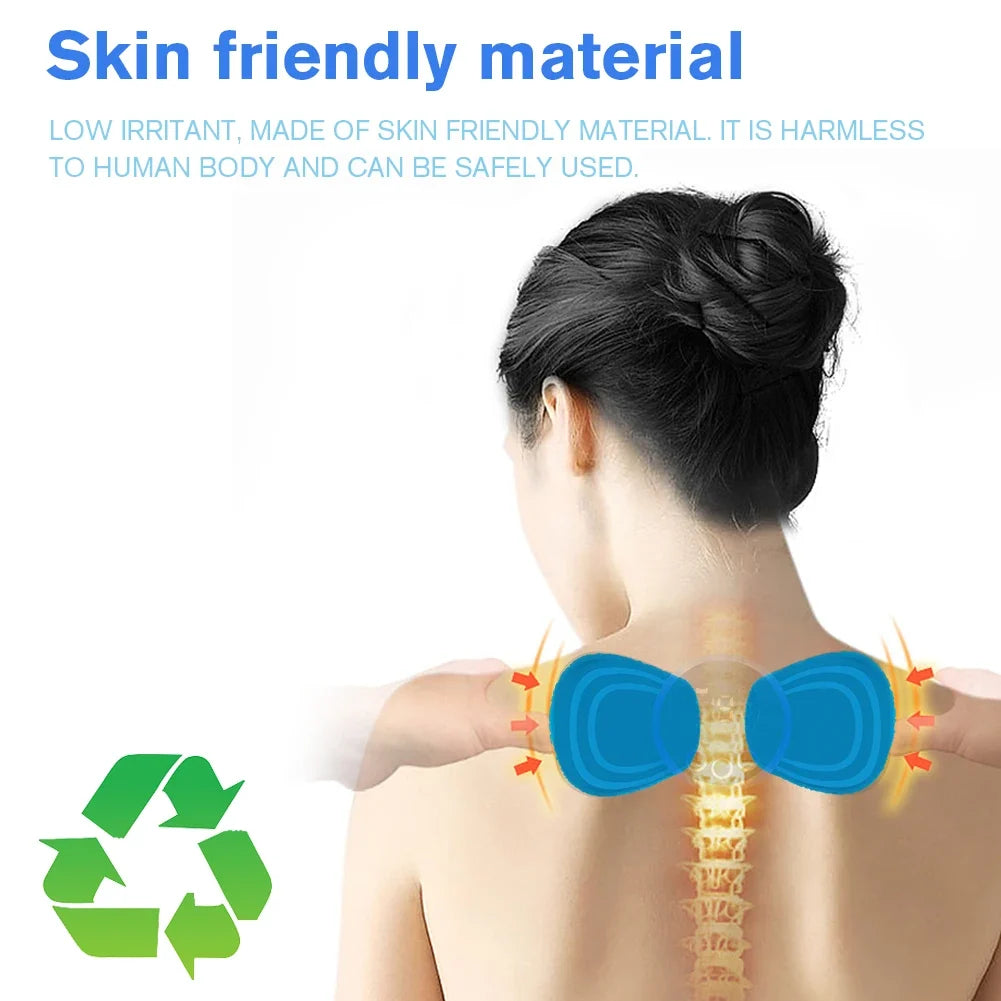 Reusable Silicone Gel EMS Massager Replacement Pads – 1 Pair Massager Replacement Pads Qme
