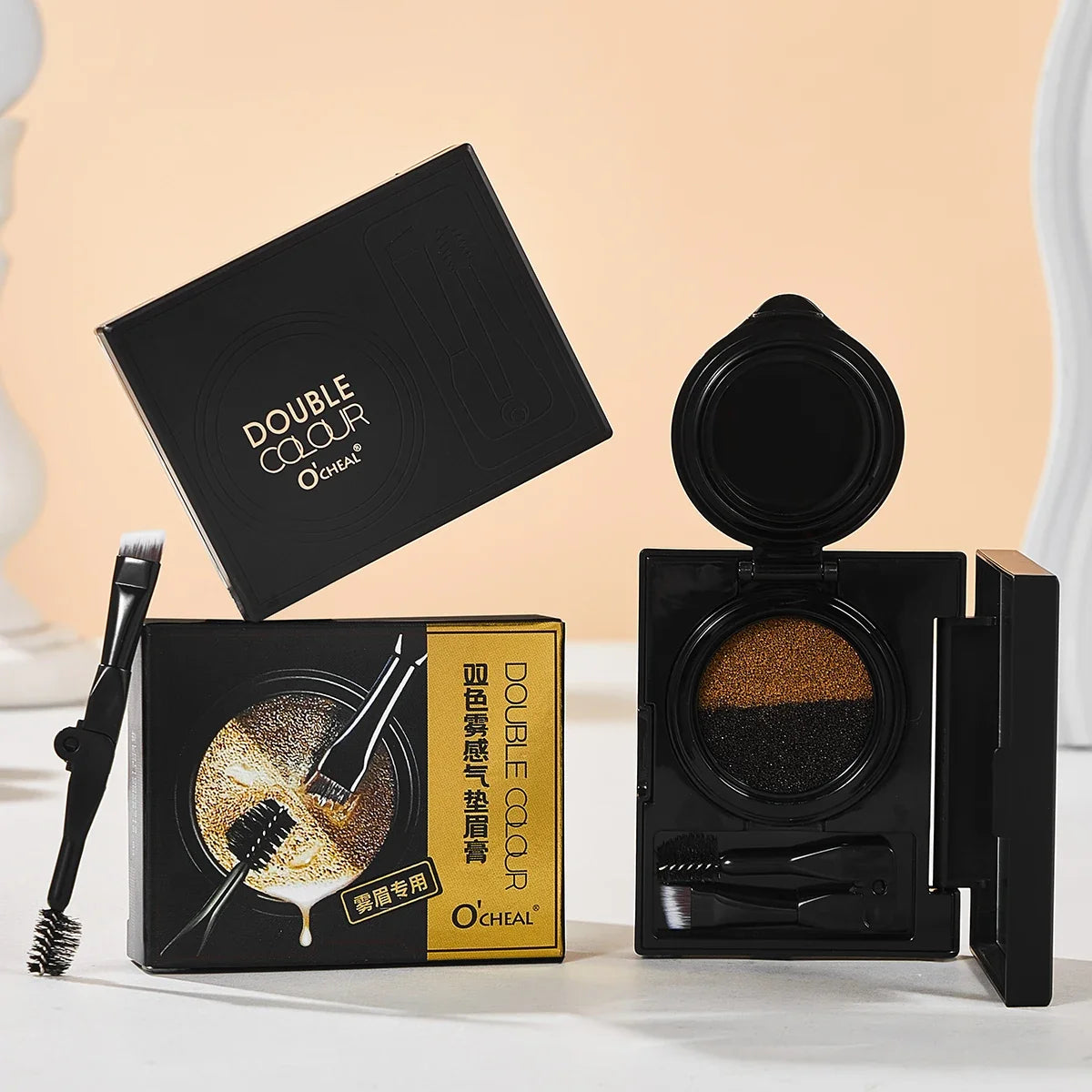 Two Tone Matte Eyebrow Cream – Lightweight & Smudge-Proof Eyebrow Cream Qme