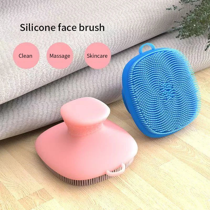 Silicone Facial Cleansing Brush – Soft Bristle Body Massager Facial Cleansing Brush Qme