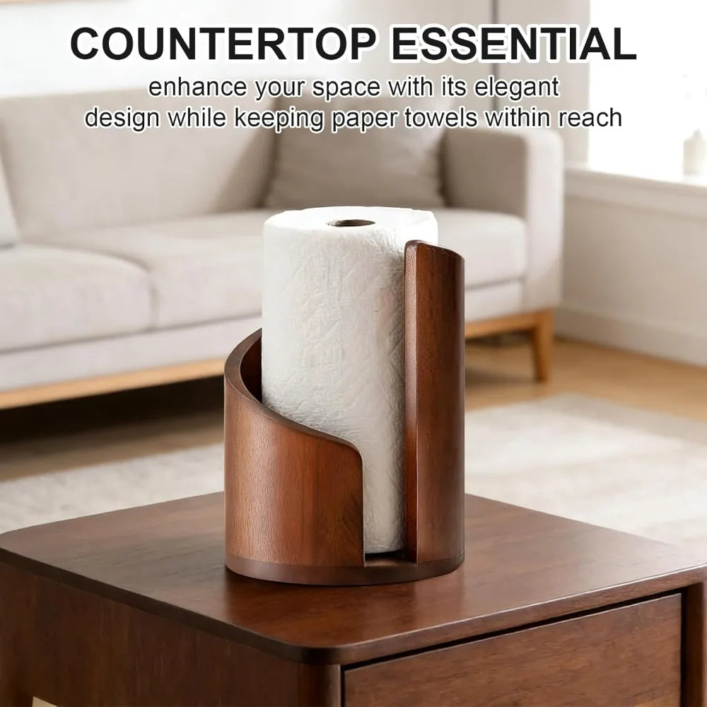 Farmhouse Countertop Tissue Holder | Rustic Wood Kitchen Decor Countertop Tissue Holder Qme