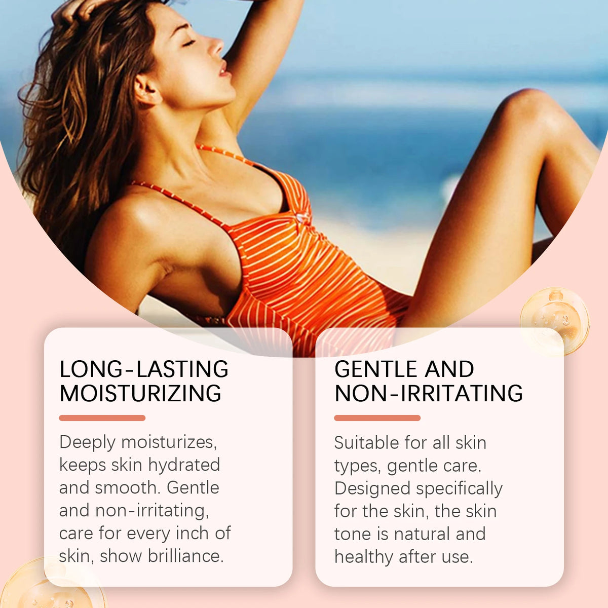 OceAura Self Tanner Serum – Sunless Bronzing Drops Face & Body Self Tanning Serum Qst