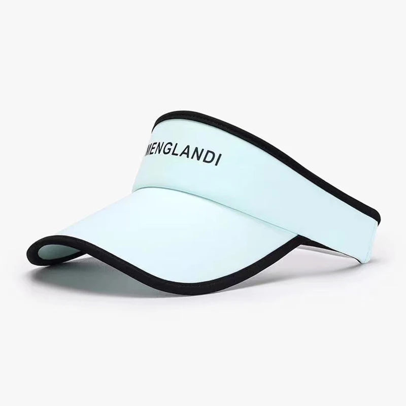 Women's Long Brim Visor Cap – UV Sun Protection Hat Sun Visor Hat Qst Blue