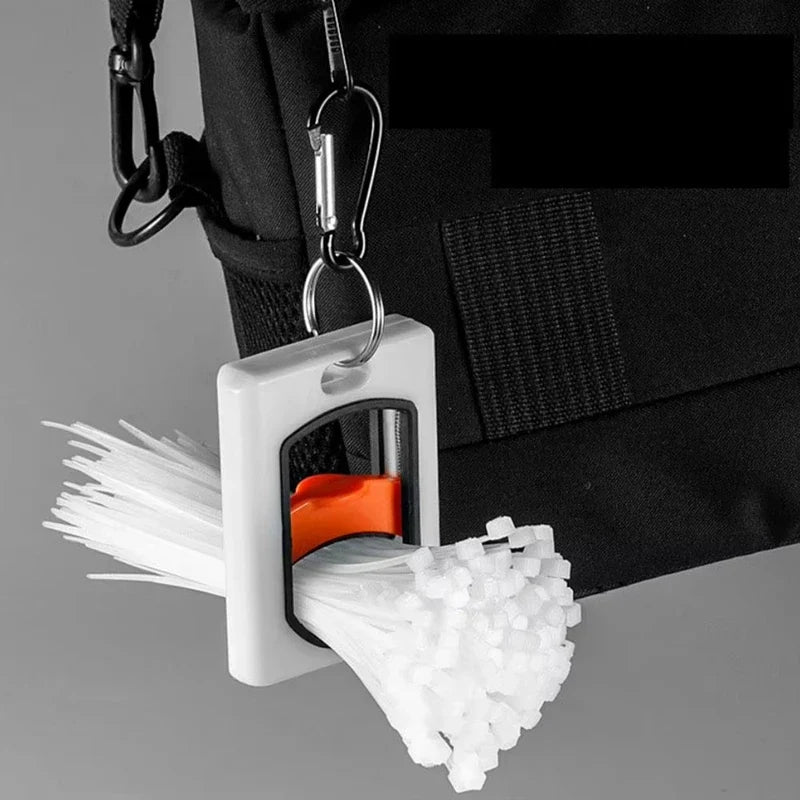 Square Fluorescent Cable Tie Organizer – Portable & Reusable Cable Tie Organizer Qme