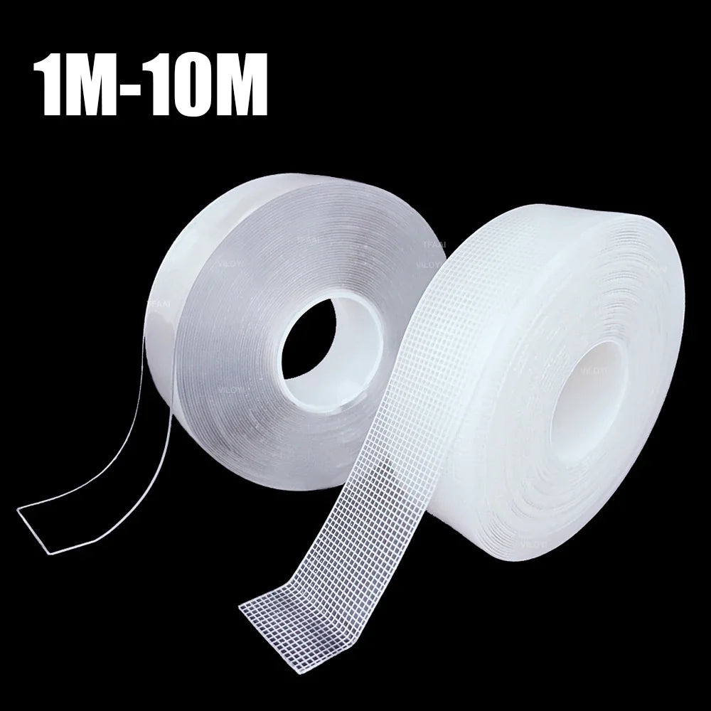 Nano Double Sided Tape Heavy Duty Reusable Waterproof 1–10m Double Sided Tape Qme