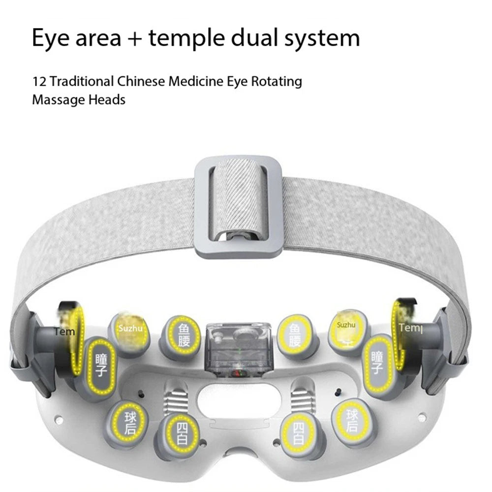 Vilnason Smart Eye Massager – 4 Modes, Vibration & Compress Eye Massager Qst