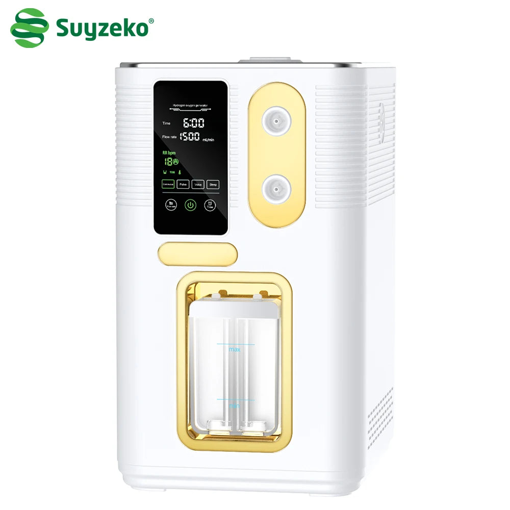 Suyzeko H2 Molecular Hydrogen Inhalation Machine 150–3600ml Hydrogen Inhalation Machine Qst 1500ML white