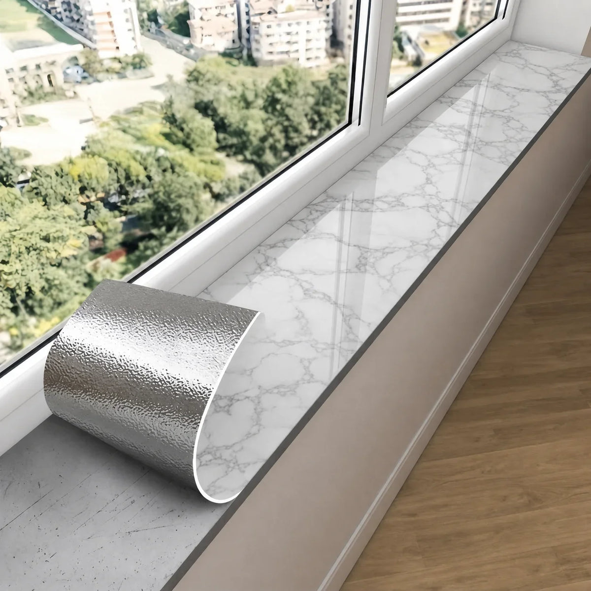 Marble Peel & Stick Window Sill & Door Frame Stickers – PVC Decorative Wall Stickers Qme