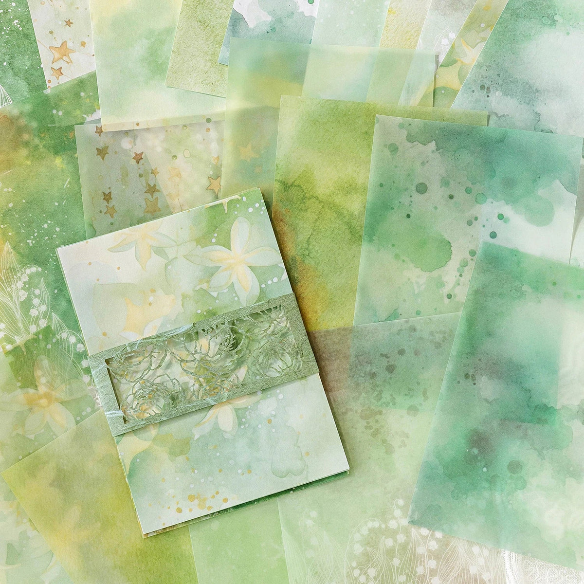 20-Sheet Colour Background Paper – DIY Scrapbooking & Journaling Scrapbooking Paper Qme