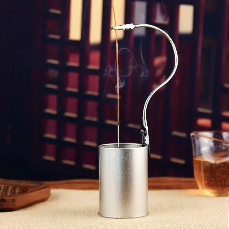 Vertical Incense Bracket Anti-Tilt Double End Clip | Steel Incense Holder Qme