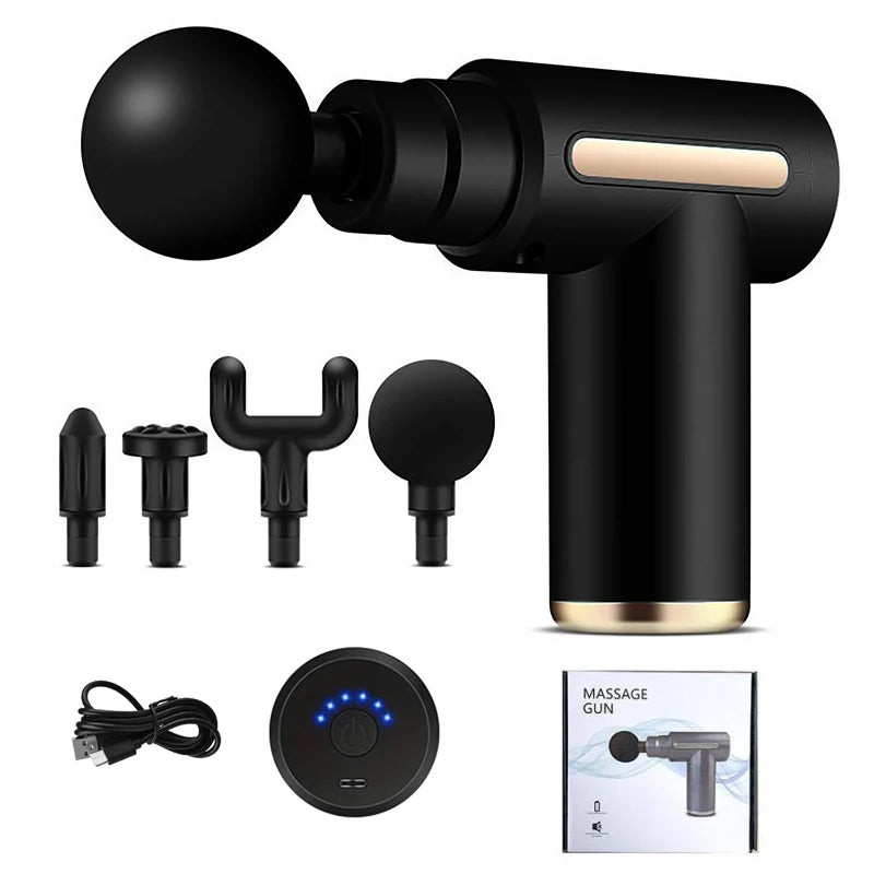 Windaily Mini Fascia Gun – Portable Percussion Massager Percussion Massager Qst Black