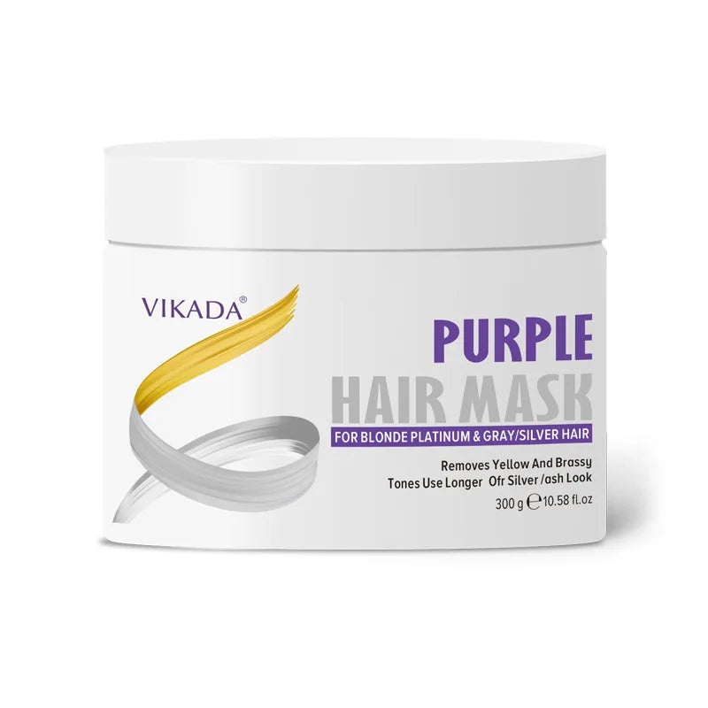 Purple Hair Mask Toning Shampoo – Neutralize Brassiness Purple Hair Mask Qst Hair Mask 300ml