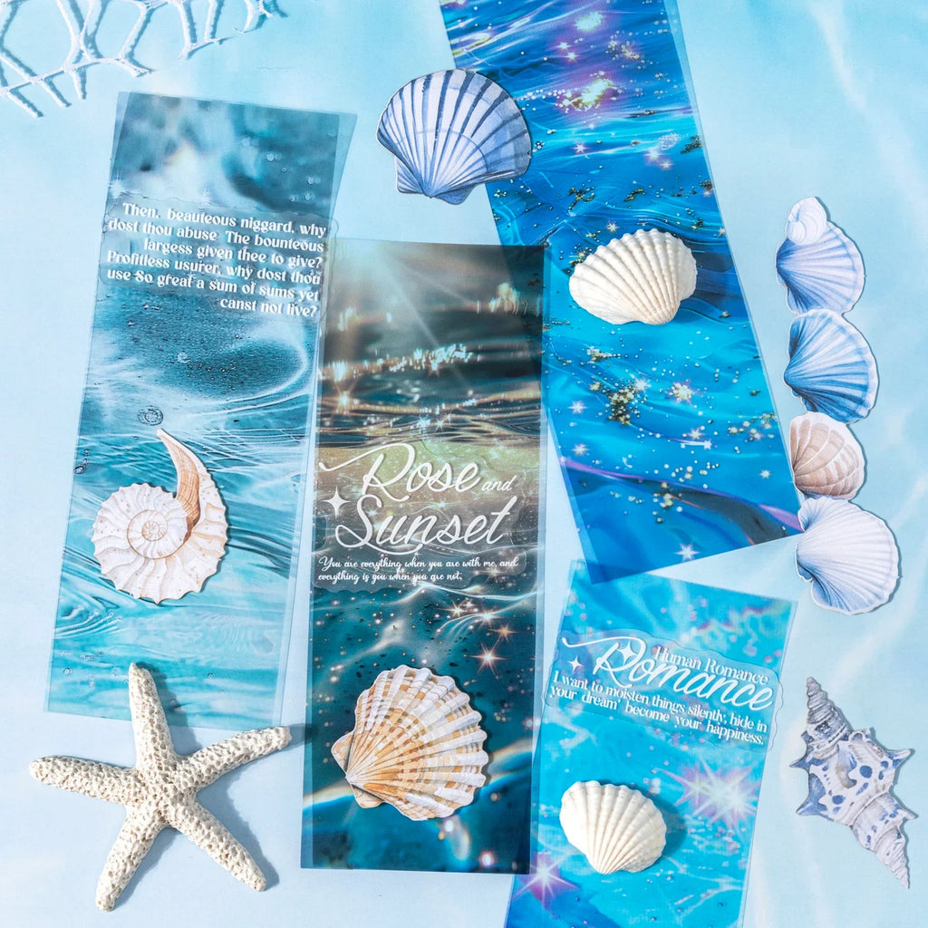 Blue Ocean Scrapbook Stickers 25 Sheets – DIY Photo & Journal Scrapbook Sticker Set Qme