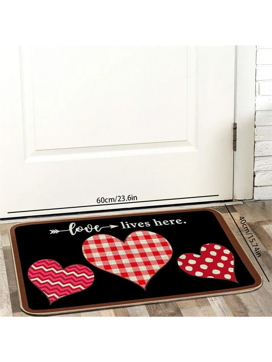 Non-Slip Water-Absorbent Washable Bathroom Floor Mat 40x60cm Bathroom Floor Mat Qme 1pc