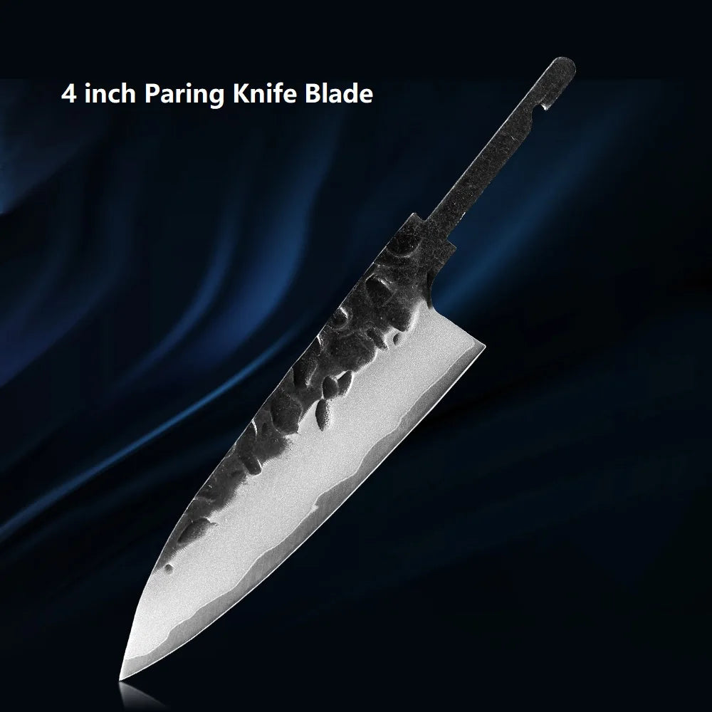 Hand Forged Japanese Chef Knife Blank Blade | Full Tang DIY Knife Blank Blade Qst 4 inch Paring