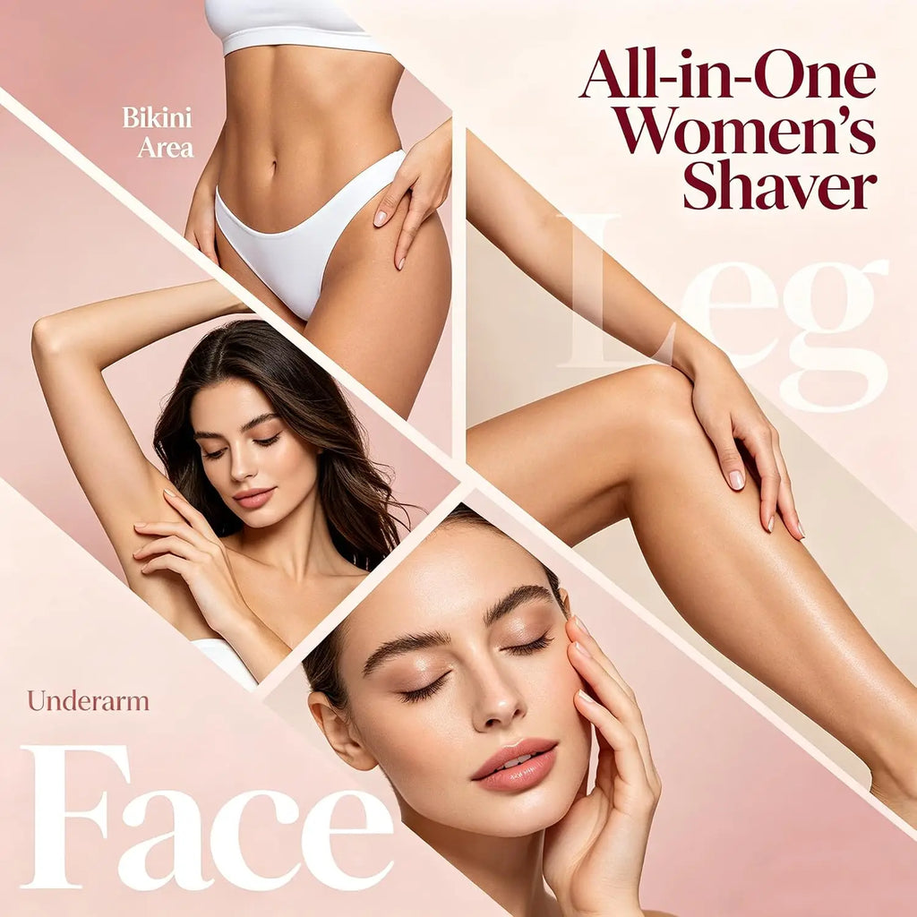 VIMYSHOW 2-in-1 Waterproof Bikini Trimmer & Body Shaver Bikini Trimmer Qst