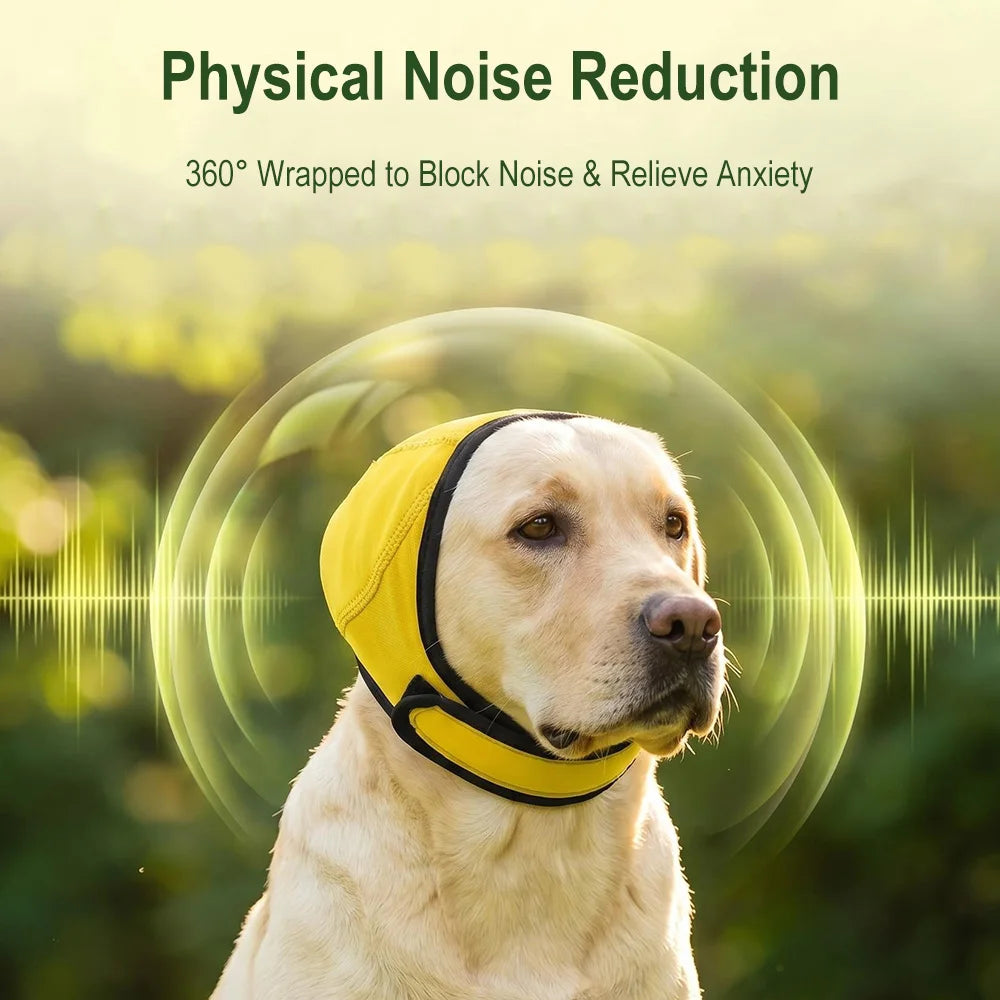 Dog Ear Muffs – Noise Reduction Calming Waterproof Earmuffs Dog Ear Muffs Qst