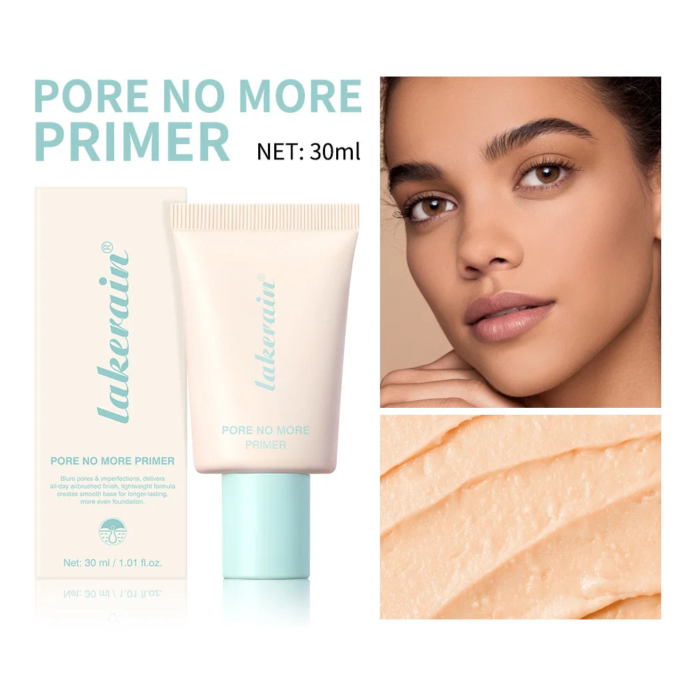 Lakerain Invisible Pore Oil-Control Face Primer Cream Makeup Primer Cream Qst yellow
