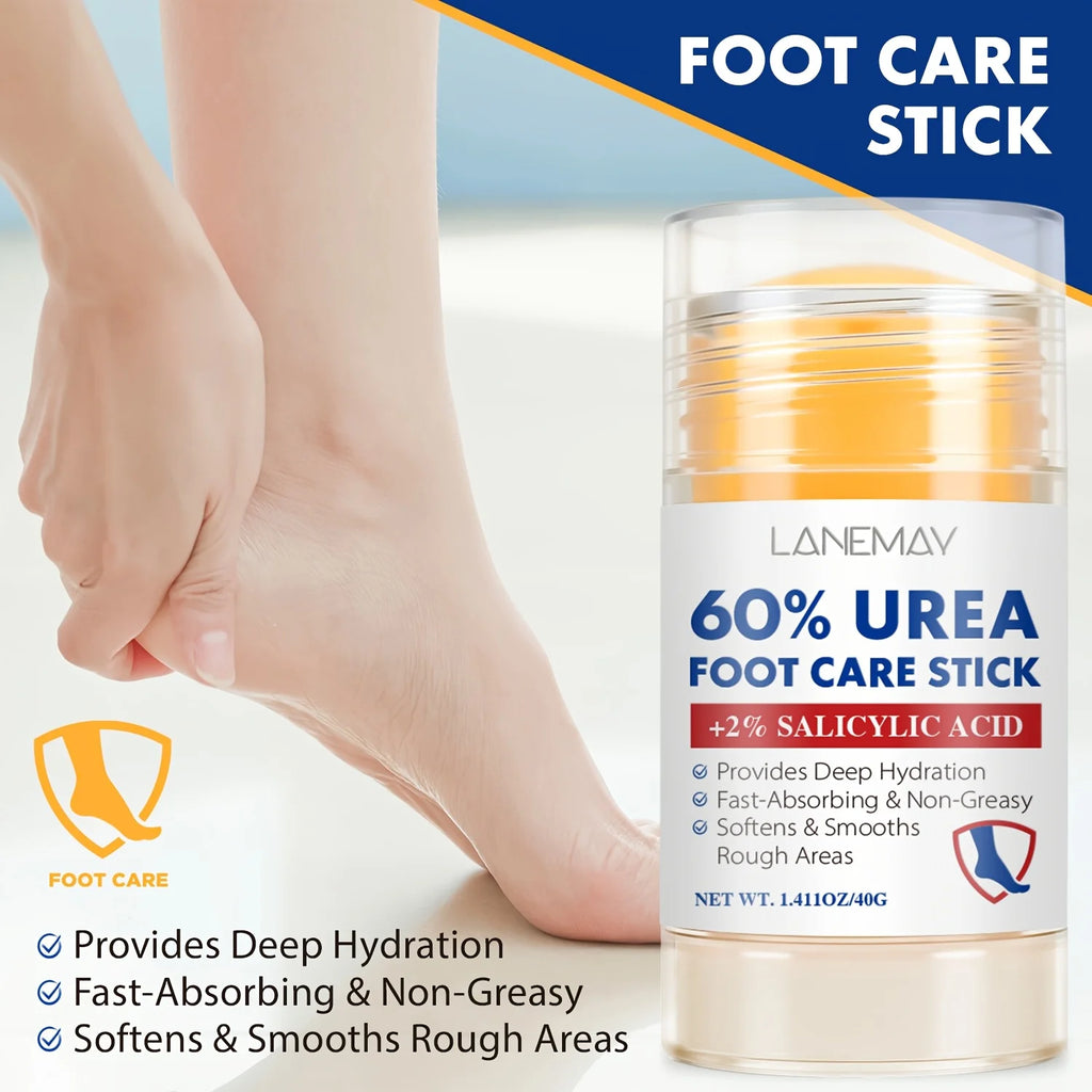 Lanemay 60% Urea Foot Stick – Dry & Cracked Heel Moisturizer Foot Care Stick Qst