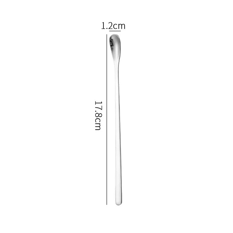 Long Handle Stainless Steel Stirring Spoon – Coffee & Tea Stirring Spoon Qst 3 Silver