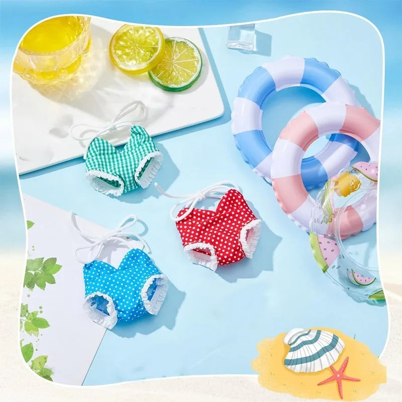 3-Piece Doll Clothing Set – Summer Beach & Swimming Outfits Doll Clothing Set Qme