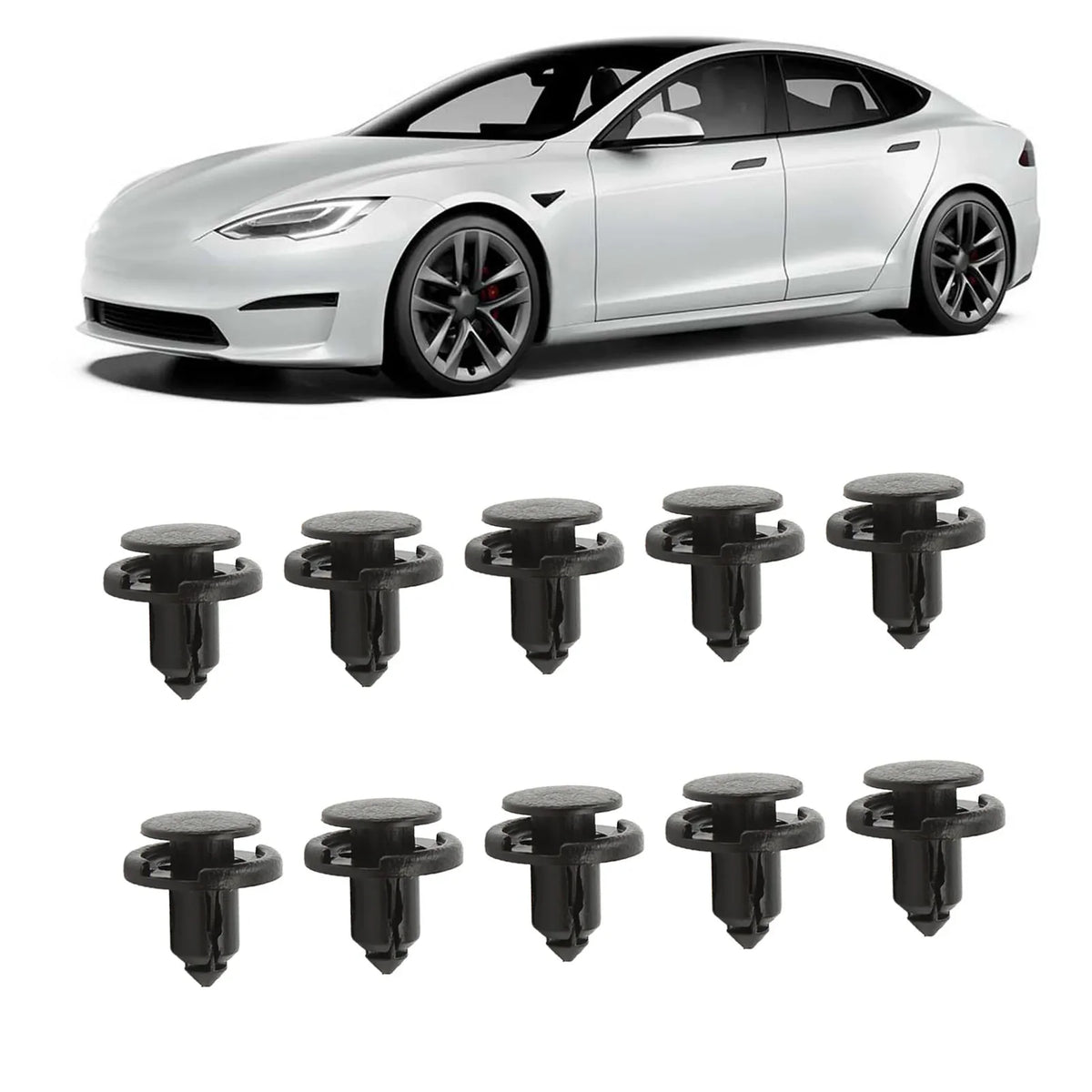 Tesla Bumper Retainer Clips 1006521-00 | Model 3 Y S X (10 PCS) Bumper Retainer Clips Qme