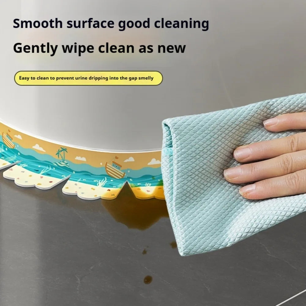Self-Adhesive Waterproof Bathroom Sealing Tape 1.5m PVC Caulk Strip Waterproof Sealing Tape Qme