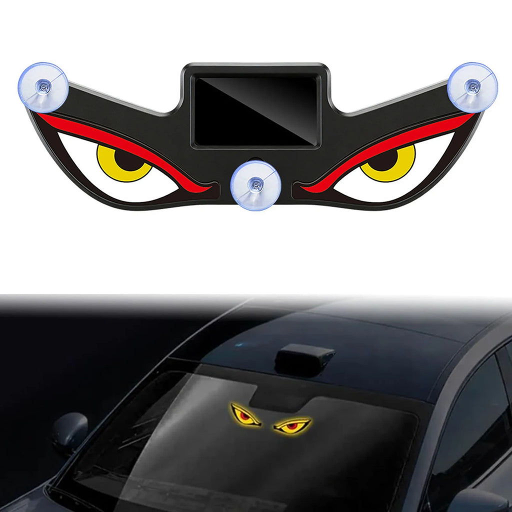 Evil Eye Car LED Light – Solar USB Dual Power Window Decor Car LED Decor Light Qme