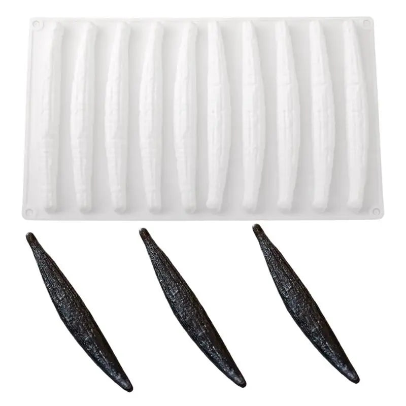 10-Cavity Silicone Mousse Cake Mold | Chocolate & Baking Tool Silicone Baking Mold Qme