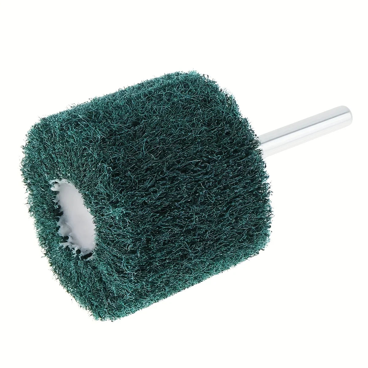 Drill Mounted Flip Wheel Green Scouring Pad Polishing Brush Drill Polishing Brush Qme green 1pc