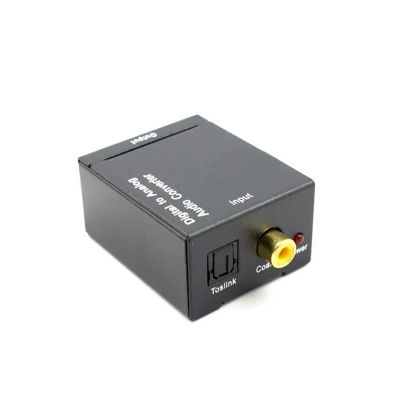 Digital to Analog Audio Converter – Coaxial & Optical Fiber Audio Converter DAC Qme