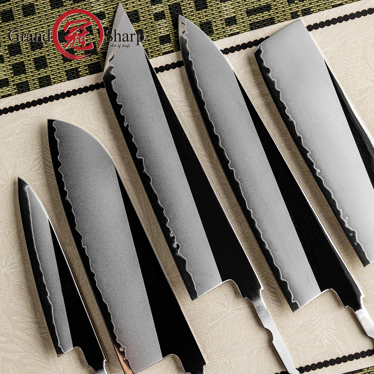 Grandsharp PM204 Steel DIY Knife Blade – 3-Layer Composite DIY Knife Blade Qst