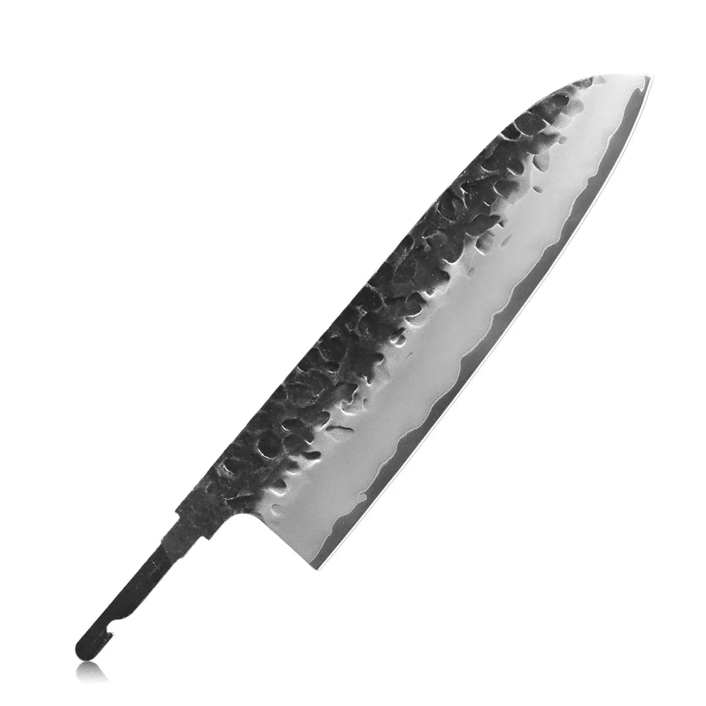 DASHWAY 7.5" Santoku Knife Blank Blade – DIY Full Tang Steel Knife Blank Blade Qst Santoku Knife Blade 7.5 inch