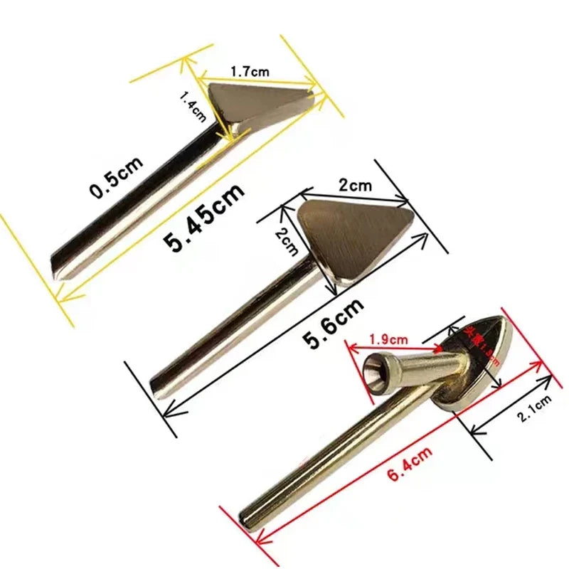 Plastic Welding Iron Tips – Flat Soldering Tips for Car Bumper Welding Iron Tips Qme