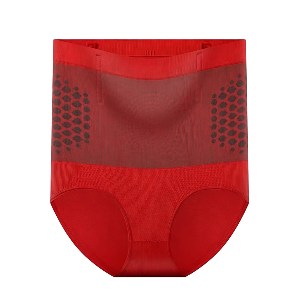 S-4XL Seamless High Waist Shaping Briefs for Women Shaping Briefs Qst Red L 1pc