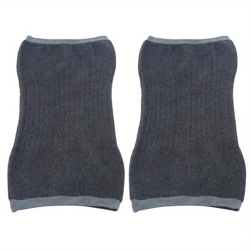 Cashmere Knee Warmers – Elastic Thermal Support Sleeves Thermal Knee Warmers Qme Dark Grey 1pair