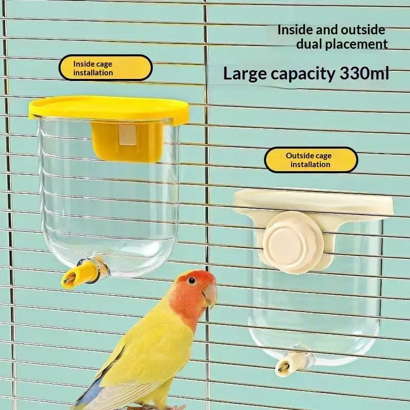 Hanging Bird Water Feeder for Parrot & Myna – No-Drip Bird Water Feeder Qme