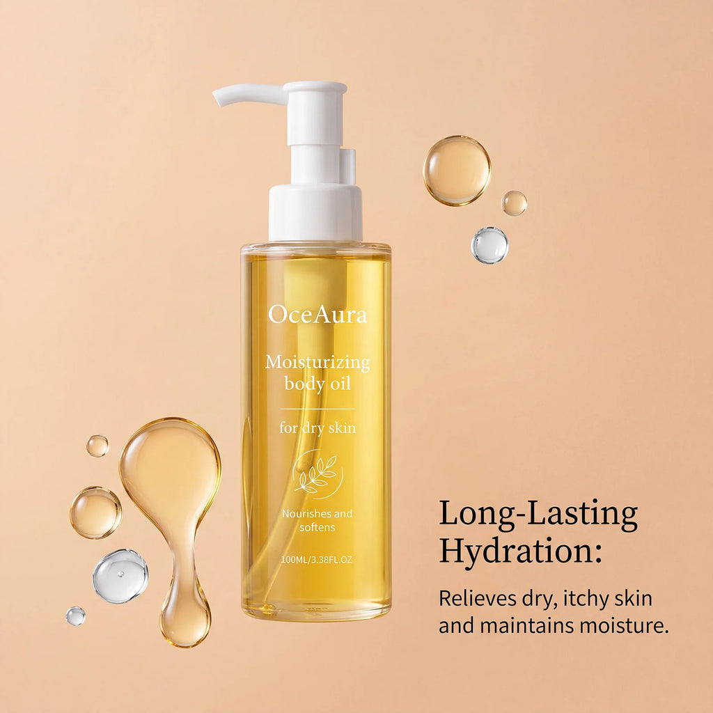 OceAura 100ml Body Essence Oil – Moisturizing & Smoothing Body Essence Oil Qst