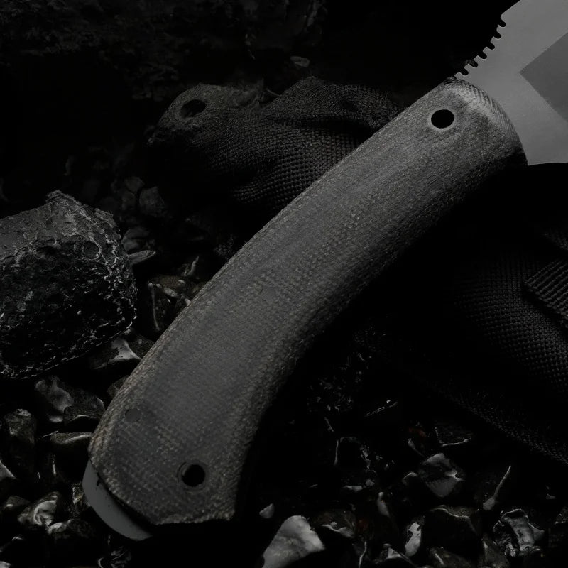 Outdoor Camping Knife – Stainless Steel Blade with Sheath Outdoor Camping Knife Qst